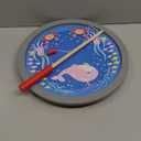 360 Round Turntable for Tonies Figures Storage, Fun Fishing Game with Magnetic Hook to Catch for Tonies Characters, Ocean Theme Wooden Organizer Storage Shelf Display for Toniebox 1/2