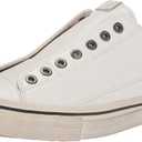 John Varvatos Mens Vulc Laceless Low Top (8.5, White)