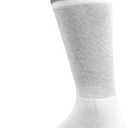 Yomandamor Men's 4 Pairs Diabetic Crew Socks with Seamless Toe and Cushion Sole (10-13)