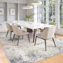 10x14 Washable Area Rugs - Modern Abstract Large Rugs for Living Room Non-Slip Low Pile Soft Machine Washable Carpet for Bedroom, Under Dining Table, Nursery, Farmhouse (10'x14' Beige Blue)