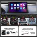 [4+64G] Android 13 Car Stereo with Wireless Apple Carplay & Android Auto for Honda Accord 2008-2013 10.1" Touchscreen Radio Upgrade with AHD Camera,GPS Navigation,SWC,WiFi,FM,Bluetooth