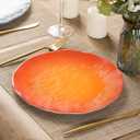 Melamine Dinner Plate Plastic Bread Butter Plates Set of 6 Pcs 11 inch Lightweight Shatter Proof Chip Resistant Dishwasher Safe (Multicolor)
