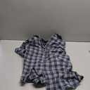 UNTUCKit Organic Cotton Plaid Flannel Shirt - Untucked Shirt for Men, Long Sleeve, Grey Plaid, XXX-Large, Regular Fit