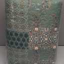 LEAONME 2 Pieces Twin Size Quilt Set Olive Green Paisley Bedspread Coverlet Lightweight Microfiber Bedding Set 68x86 Inch Bed Cover for All Seasons (1 Quilt, 1 Pillow Sham)