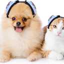 Calming Earmuffs for Cats and Small Dogs - for Anxiety Relief - Noise Canceling for Fireworks, Thunderstorms, Pet Grooming & Force Drying - Dog Ear Muffs Noise Protection (Blue, Medium)