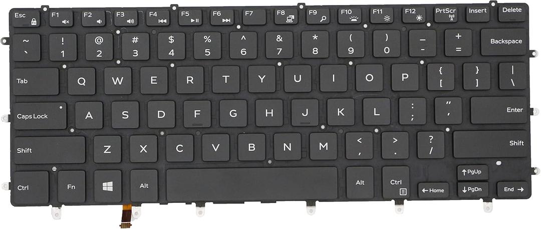 Replacement Keyboard for Dell XPS 15 9550 9560 9570, Precision 5510 5520 5530 5540 & inspiron 15 7558 7568 Laptop, Dell Precision 5510 Keyboard with Backlit US Layout P/N: 0VC22N 0GDT9F