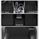 Floor Mats Custom Fit for Jeep Compass 2017-2025 2026 Trunk Mat with Backrest Mat All Weather TPE Rubber Cargo Liner Anti-Slip Full Set for Compass Accessories (Trunk Mat+Backrest Mats+Floor Mats)
