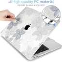 MEEgoodo for MacBook Air 13 inch Case 2021 2020 2019 2018 Released A2337 M1 A2179 A1932 with Touch ID, Plastic Hard Shell & Keyboard Cover Compatible with MacBook Air 13.3, Multicolored Roses