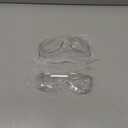 JING LEI 2 pack of Safety Glasses Anti Fog Goggles Vented Sides Shields Transparent PC Frame Spectacles for Lab Medical and Daily Use (2pack Clear Lens)