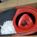 O-Cedar EasyWring Microfiber Spin Mop & Bucket Floor Cleaning System + 2 Extra Refills, Red/Gray