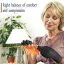 Copper Arthritis Compression Gloves Women Men Relieve Hand Pain Swelling and Carpal Tunnel Fingerless for Typing, Support for Joints, Large