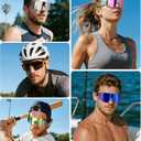 STORYCOAST Polarized Sports Sunglasses for Men Women,Driving Fishing Cycling Mountain Bike Sunglasses UV400 Protection, Standard