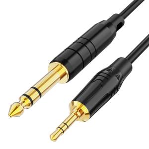 CableCreation 1/8 to 1/4 Stereo Cable 6.5ft, 6.35mm 1/4" Male to 3.5mm 1/8" Male Audio TRS Bidirectional Aux Guitar Cord for Laptop, Home Theater Devices, Keyboard Piano,Speaker and Amplifiers[2 M]