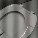 KOHLER 20110-0 Brevia, Slow Close Toilet Seat, Elongated Toilet Seat, Grip-Tight Bumpers Quick-Attach Hardware, White