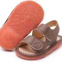 WILLFUN Baby Boy Girl Summer Infant Squeaky Sandals Premium Rubber Sole Closed-Toe Non-Slip Shoes Toddler First Walkers