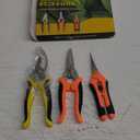 3-Pack Stainless Steel Pruning Shears, Pruning Snips and Clippers for Gardening