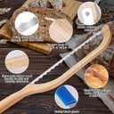 2 x Zerymhan Sourdough Bread Knife Slicer, Bread Bow Knife for Homemade Bread Sourdough,16" Sourdough Bread Cutter,Fiddle Bow Design Easy to Cutting,Bread Saw for Homemade Bread