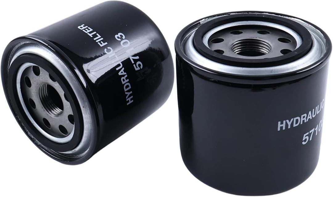 2X Hydraulic Spin-On Oil Filters AM116156 Compatible with John Deere 400 Series Garden Tractors 425 445 455 415