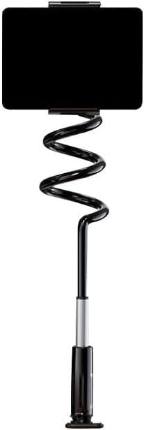Gooseneck Phone Tablet Holder for Bed: Gooseneck iPad Cellphone Stand with 34.6 Inches Flexible Long Arm & Clamp |Bed Ajustable Headboard Phone Tablet Mount with Clip Fit for iPhone or iPad | Black