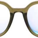 AMBEYE TR90 Oversized Blue Light Blocking Glasses for Gaming, Office & Reading, Anti UV Protective Glasses for Drivers, Outdoor Activities, Men & Women(Green + Tortoiseshell)