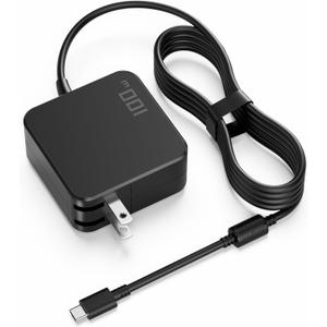 100W USB C Laptop Charger PD Fast Charging Power Adapter Compatible with MacBook Air/Pro 13, Dell XPS 13 Latitude, Lenovo ThinkPad Yoga IdeaPad, HP Spectre Envy EliteBook, ASUS ZenBook USB-C