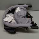 HKAI Baby Bouncer, Portable Baby Bouncer Seat for Babies 0-18 Months, 100% Cotton Fabrics, 3 Modes of use with Rocker and Stationary Options, Infant Rocker Chair with Hanging Toys-Light Grey