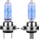 H7 Headlight Bulb Halogen Headlight Bulb 5000K Super White Light Long Life Replacement PX26D 12V/55W (H7, 2 Pack)
