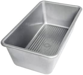 2 USA Pan Bakeware Seamless Nonstick Standard Bread Loaf Pan, 8 x 4.5 x 2.75