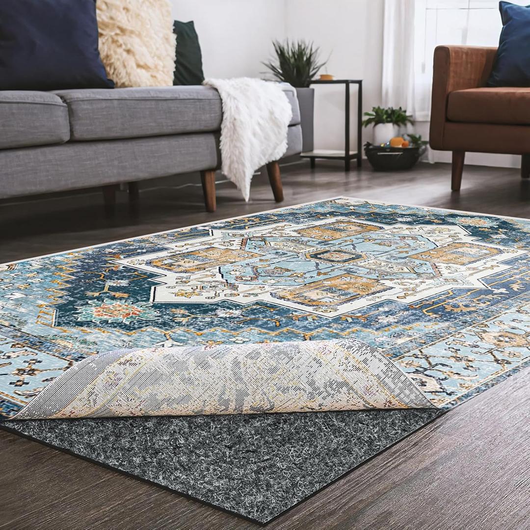 Waterproof Rug Pad, 2x10 ft Area Rug Non-Slip Carpet Pad, Non-Slip Rug Pads for All Floors and Finishes, Felt Pad for Hardwood Floors, Keeps Carpets in Place Soft and Safe