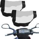 2PCS Mobility Scooter Control Panel Cover Waterproof Panel Cover Control Tiller Covers Protection Fitted Universal Mobility Scooter Accessories, Black