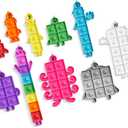 hand2mind Numberblocks Sensory Bubble Poppers, Push Pop Fidget Toys, Keychains for Kids, Counting Math Manipulatives, Fine Motor Tools, Calm Down Corner Supplies, Preschool Toys for Classroom