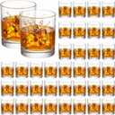 Mumufy 36 Pieces Whiskey Glasses Bulk Old Fashioned Crystal Rocks Glasses 12 oz for Whiskey Bourbon Cocktail Drinks Gift Men Women Home Bar