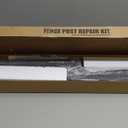 IRONBABE Fence Post Repair Kit - One-Piece Steel Anchor Stakes to Quick Fix Broken/Leaning 4x4/6x6 Wood Posts (Thickened 11-Gauge, 2-Pack) (AS1-2Pack 35.18x7.06x3.18", Black)