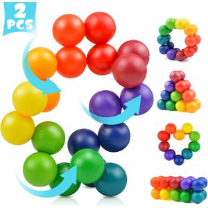2 PCS Autism Sensory Toys for Autistic Children , Sensory Fidget Toys for Adults Kids, Autism Toys for Toddlers 3-4, Travel Toys Present for Kids Ages 3 4 5 6 7+ ,Stocking Stuffers Present(A)