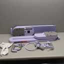 Pilates Slider Board for Women Home Workouts Detachable Portable Pilates Reformer Machine with Resistance Bands Mini Fitness Equipment (Purple)