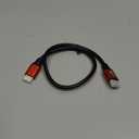 1.5FT HDMI 2.1 Cable 8K60Hz 4K120Hz, 48Gbps Ultra High Speed HDMI Cable with Gold Plated Connector, Red Aluminum Housing, for PS5, Xbox Series X, Gaming Monitor, Soundbar, Desktop Setup, AV Receiver.