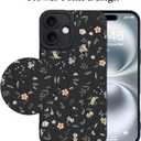 LSL Case for iPhone 16 Plus Colorful Floral Pattern Print Design