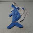 Funny Dog Cat Shark Costumes, Pet Halloween Christmas Cosplay Dress, Large Pet Shark Costume, Animal Fleece Hoodie Warm Outfits Clothes (XXXL Size)