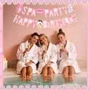 Spa Party Decorations Spa Party Banner Spa Party Temporary Tattoos Pink Slumber Party Decorations Makeup Parties Happy Birthday Sign