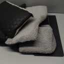 Center Console Dog Car Seat, Detachable Washable Dog Booster Seat, Adjustable Safety Belts and Built-in Leash Pet Carseat, Portable Puppy Travel Carrier with Cushion for Small Dogs Cat(Black)