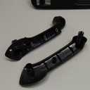 X AUTOHAUX 1 Set Interior Front Left Drive Side Window Switch Panel Bezel Door Handle Trim Set for VW Golf MK4 2 Doors 3B1867171D Black