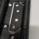 6 Pack Non-Mortise Door Hinges, 4 x 3 inch Stainless Steel Door Hinge, Easy to Install with Mounting Screws,Black