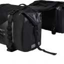 Waterproof Motorcycle Saddlebags - 50L Motorcycle Luggage Bags for Motorbike Travel - Detachable Panniers Bags - For Scooter, Honda, Suzuki, Yamaha (Black, 2 Pack)