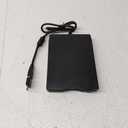 3.5" USB External Floppy Disk Drive Portable 1.44 MB FDD USB Drive Plug and Play for PC Windows 10 7 8 XP Vista Mac Black (1P)