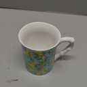 Lilly Pulitzer Cute Coffee Mug with Lemon Pattern, Ceramic Tea Cup with Bamboo Handle, Make Lemonade