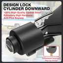 2026 Upgraded Trailer Hitch Locks Fits 2 5/16" Coupler with Drainage Hole, Heavy Duty Anti-Theft Steel Trailer Coupler Lock, Trailer Lock for Trailer, RV, Boat, Pickup