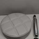 Leopard Round Rolling Stools, Adjustable Work Medical Stool with Wheels (White)