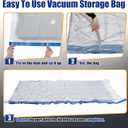 XX-Jumbo Size 48''X88'' Vacuum Storage Space Bags Extra Large for Blanket, Bedding, Comforters, Carpet, Sofa Pad Mattress, Pump Not Included (2 Pack)
