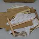 SENSARTE Nonstick Crepe Pan with Spreader, 10-Inch Natural Ceramic Coating Dosa Pan Pancake Flat Skillet Tawa Griddle with Stay-Cool Handle, Induction Compatible (White)