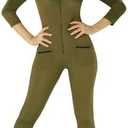 Morph Womens Aviator Costume Fitted Flight Suit Halloween Outfit Military Style for Women S